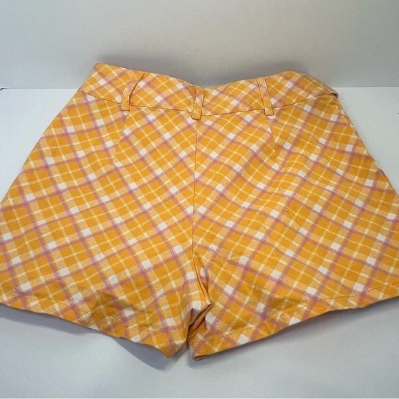 Urban Outfitters Plaid Pink & Orange Skort Size 2 - Picture 3 of 11